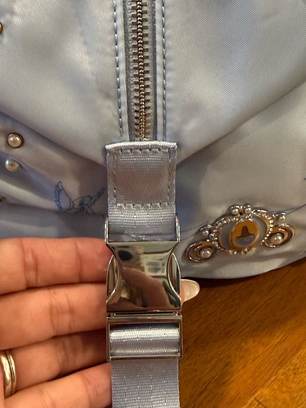 Disney Cinderella Minimalist Studded Mini Backpack AND Matching Wallet - NWT - Picture 9 of 15